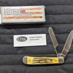 Case xx Knives Trapper Genuine 6.5 Bone Stag Handle Pocket Knife Stainless 03573